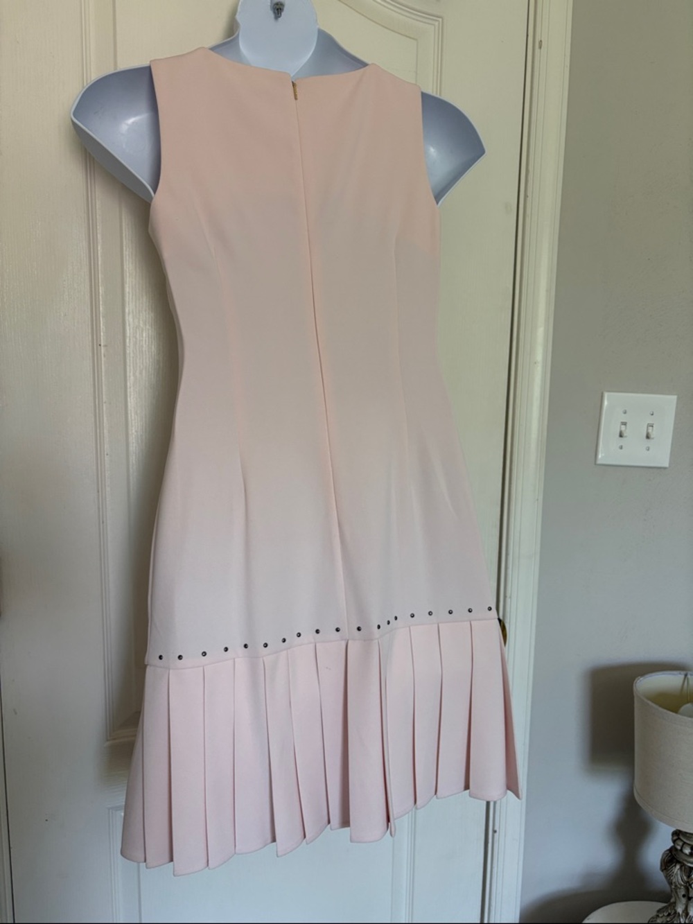 DKNY Blush Sleeveless Classic Dress - Picture 3 of 6